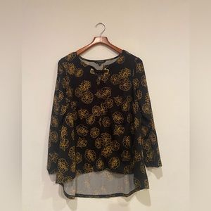 Women's Zac & Rachel Women Floral Blouse 1X